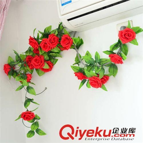藤條，花藤 廠家供應(yīng) 仿真玫瑰花藤藤葉  家居裝飾 吊頂水管裝飾  量大從優(yōu)