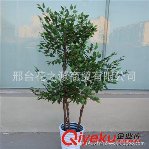 仿真樹 仿真植物仿真樹商場客廳裝飾綠植絹布落地擺放假樹批發 三桿榕樹