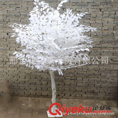 仿真樹 仿真白色榕樹 金色 加工定制特種樹婚慶裝飾