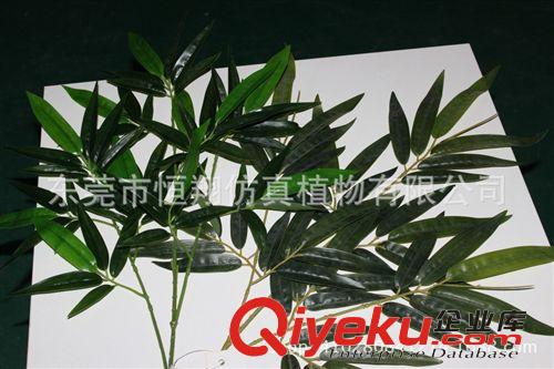植物配件 阿里熱銷 gd仿真竹葉 人造過膠手感葉