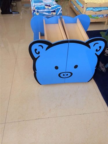 楓木紋收納柜系列 【廠家直銷】幼兒園書柜 豬兜兜造型書架 烤漆收納柜 一款三用