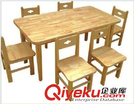 兒童實木桌椅 【廠家直銷】幼兒園桌椅 兒童學(xué)習(xí)桌  精致 防火板六人桌