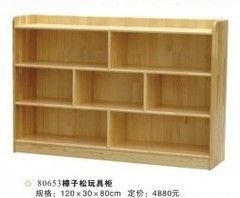 兒童實木收納系列 【直銷批發(fā)】木質玩具柜 樟子松玩具柜 收納柜 書包柜 書包柜原始圖片2
