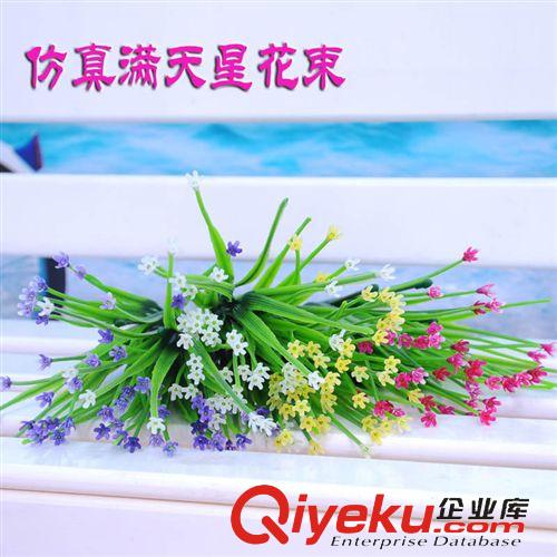 裝飾用花 廠家直銷家居裝飾拍攝道具仿真塑料花彩色西蘭草小花原始圖片3