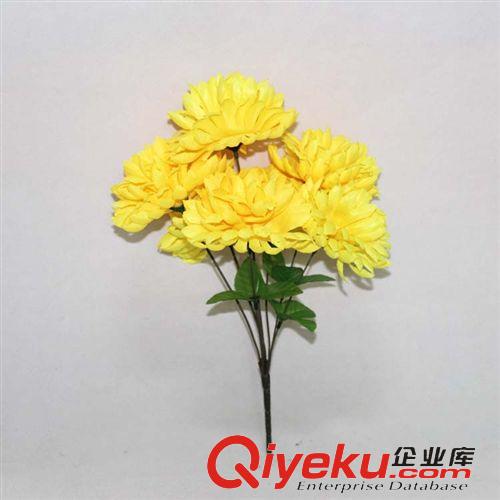 裝飾用花 供應仿真花，仿真菊花7頭爪菊廠家批發
