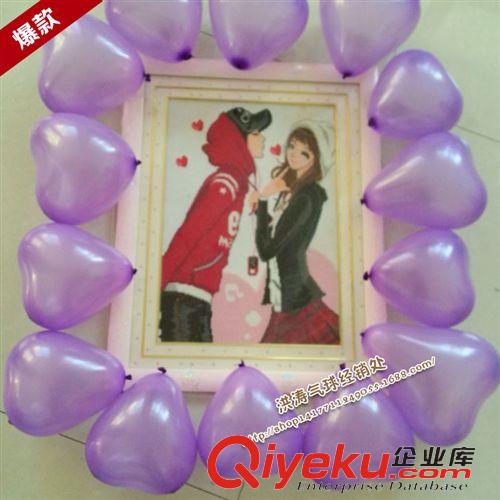 心形氣球 廠價直銷心形10寸1.2ke乳膠氣球每包一百只婚慶結婚生日派對用品原始圖片2
