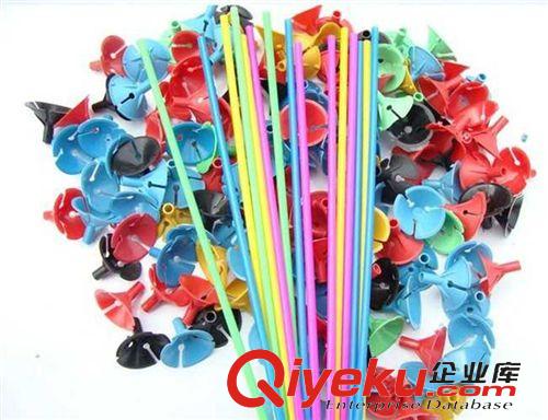 氣球配件 廠家直銷32cm氣球卡通托桿，現貨供應，婚慶玩具氣球搭配整套原始圖片3