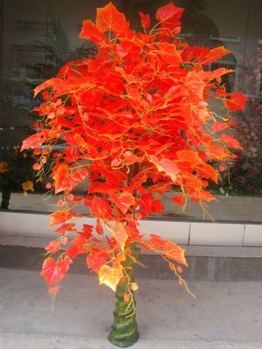 仿真植物盆栽 【婦女節(jié)禮物】批發(fā)仿真花朵 仿真藍色妖姬假花 家居仿真盆景絹花