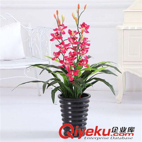 仿真植物盆栽 福州仿真花PU過(guò)膠小蕙蘭 假花 裝飾仿真盆景 仿真花朵廠家批發(fā)