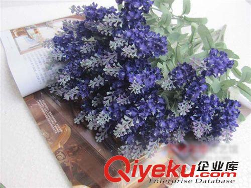 仿真植物盆栽 【淘寶熱賣】福州仿真花批發(fā) 假花 室內(nèi)裝飾10頭gf真薰衣草原始圖片2