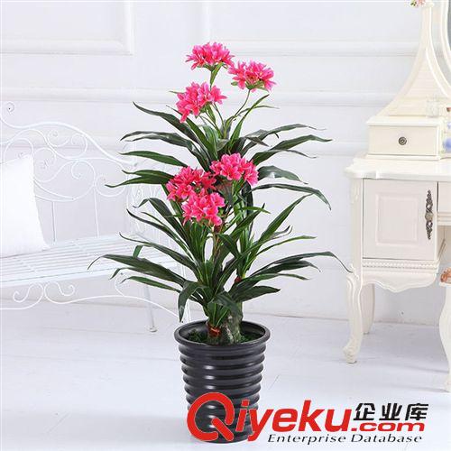 仿真植物盆栽 福州廠家直銷仿真花 室內(nèi)裝飾假花絹花 1.1米仿真萬代蘭盆栽
