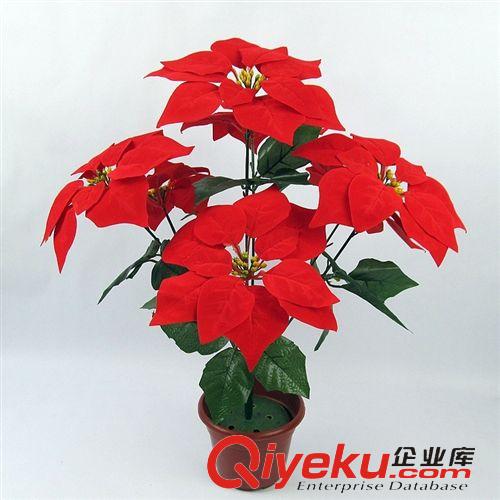 仿真花/裝飾花 批發(fā)仿真花PU過膠50厘米手感仿真小紅掌 假花仿真花盆景 仿真盆栽
