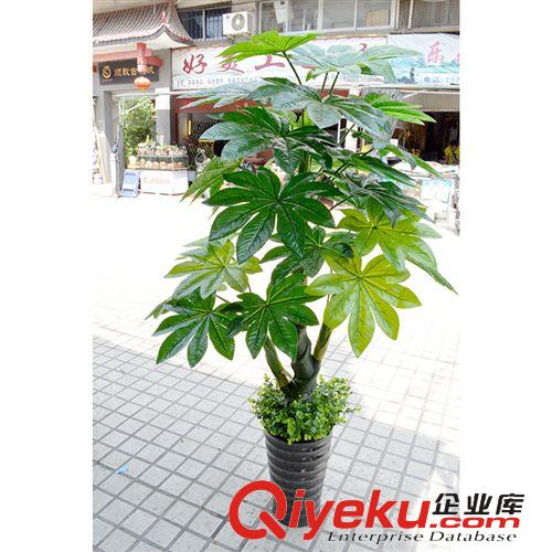 仿真樹/假樹 熱賣仿真樹植物室內酒店客廳裝飾綠色塑料假樹批發(fā) 1.5米滴水觀音原始圖片3