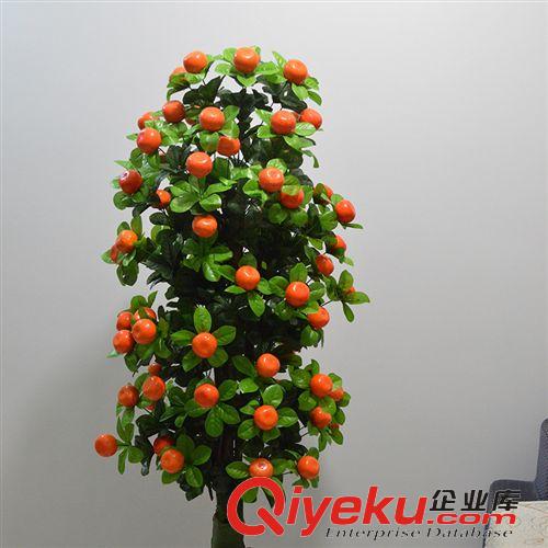 仿真樹/假樹 福州假樹批發(fā) 室內(nèi)落地盆栽盆景仿真植物仿真樹 1.3米小金桔樹原始圖片2