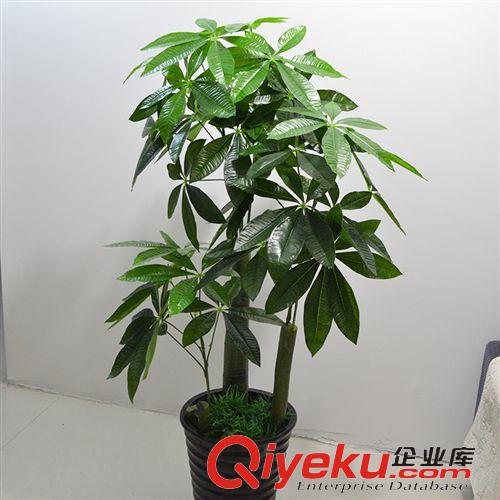 仿真樹/假樹 家居裝飾仿真樹仿真植物仿真花酒店大廳塑料假樹 1.5米五頭開門紅