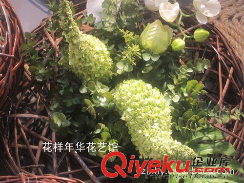配件輔材 仿真花 插花配件材料仿真植物批發(fā) 綠色輔材 油加利葉原始圖片2