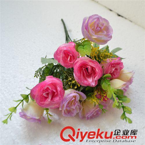 熱銷專區(qū) 福州仿真花套裝批發(fā) 仿真玫瑰花 禮品仿真花朵節(jié)日熱賣絹花原始圖片3