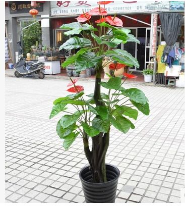 鎮(zhèn)店之寶 熱賣仿真樹廠家批發(fā)假樹家居裝飾仿真植物仿真花假花仿真牡丹花樹