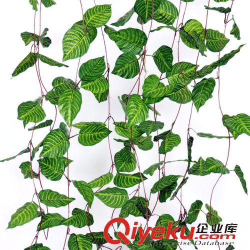 藤條葉，水果藤 仿真植物葡萄葉絹布彩印葉子仿真青藤裝飾纏繞18組塑料藤條原始圖片2