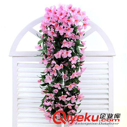 仿真壁掛，花掛 仿真百合花壁掛花藤壁掛吊蘭花吊籃花客廳陽臺家居裝飾花tj直銷