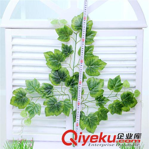 仿真樹裝飾，單枝 絹布彩印葡萄裝飾正品加密葡萄架枝條葉子葡萄架裝飾樹葉假樹枝子原始圖片3
