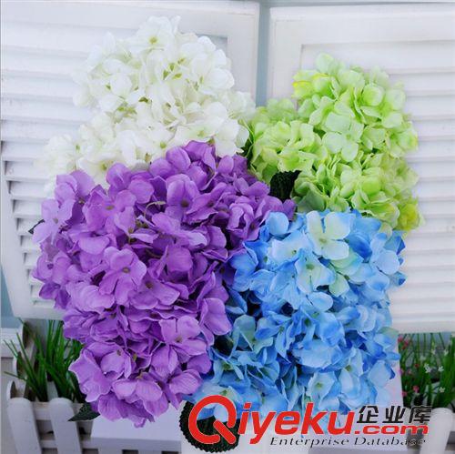 婚慶把花，花束 廠家批發仿真花 婚慶裝飾花 6頭繡球花 仿真花仿真花束 絹花假花