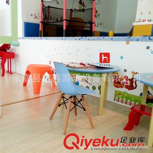 木制桌椅 【幼兒園桌椅】兒童木制學習桌 寶寶實木桌子 四人桌 橡膠木桌子