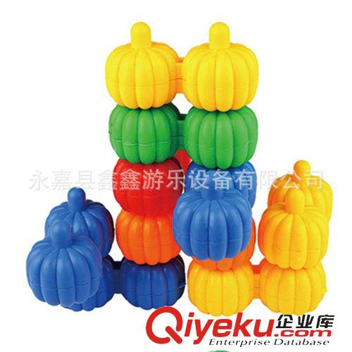 塑料積木 廠家批發(fā)gd兒童益智玩具 小南瓜積木大量現(xiàn)貨批發(fā)原始圖片2