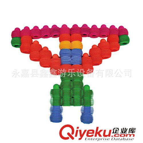 塑料積木 兒童積木玩具 哈哈樂積木 幼兒塑料大積木 益智拼搭大積木原始圖片2