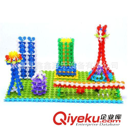 塑料積木 塑料雪花片兒童益智拼插積木寶寶玩具耐磨創(chuàng)意兒童益智玩具原始圖片3