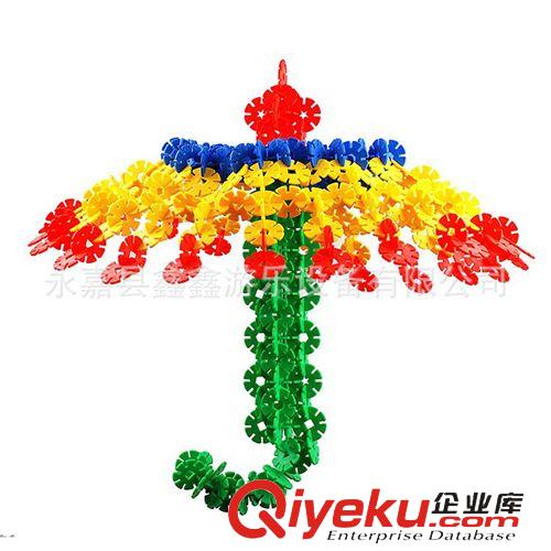 塑料積木 雪花片 塑料積木 幼兒園塑料拼插積木玩具 兒童益智 新年禮物