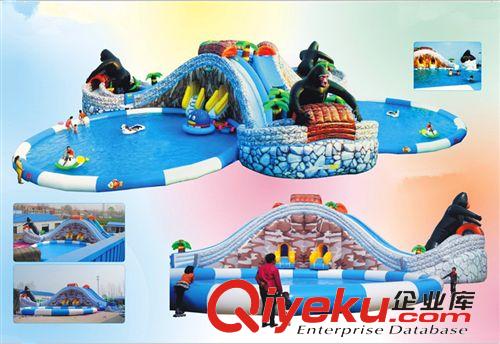 充氣城堡 廠家直銷水上樂(lè)園充氣游泳池 可定做戶外游泳池