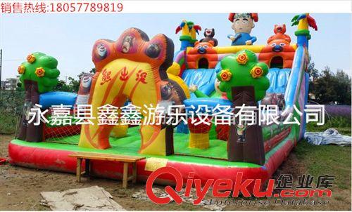 充氣城堡 充氣城堡 大型兒童樂(lè)園 充氣蹦蹦床跳跳床 熊出沒(méi)兒童充氣滑梯