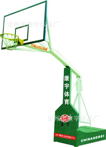 籃球架系列 【廠家直銷】 平箱式籃球架、大箱籃架，鋼化玻璃籃板原始圖片2
