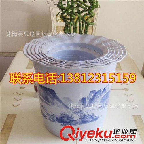塑料樹脂花盆 廠家批發(fā)陽臺(tái)大花盆無孔山水圖花盆落地盆塑料加厚花盆 量大價(jià)優(yōu)原始圖片2