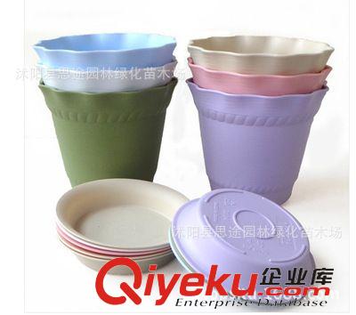 塑料樹脂花盆 廠家直銷 六角塑料花盆 陽臺(tái)室內(nèi)花盆 加厚型 送托盤
