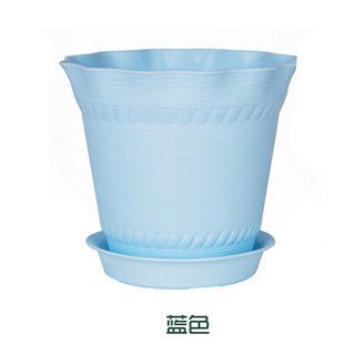 塑料樹脂花盆 廠家直銷羅馬大花盆陽臺室內(nèi)花盆波浪邊彩色花盆 塑料花盆原始圖片2