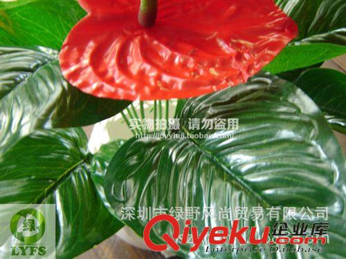 小草、小花 仿真紅掌 塑料花 仿真植物 廠家批發(fā)仿真花 PU手感膠花G051