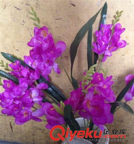 田園春色把花 小額批發(fā) 仿真盆景材料 9頭香雪蘭 仿真花批發(fā)（不含花盆）