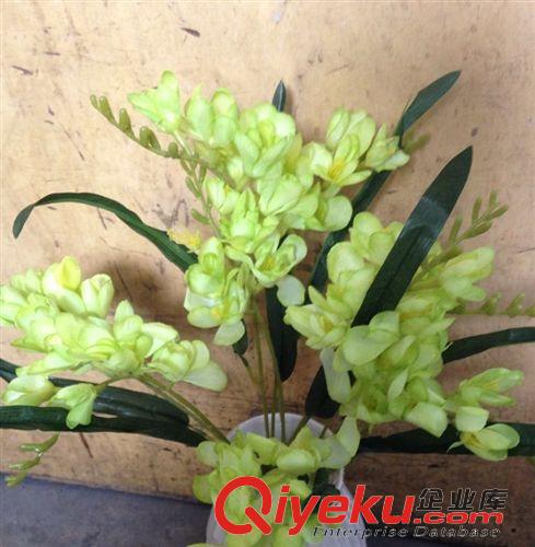 田園春色把花 小額批發(fā) 仿真盆景材料 9頭香雪蘭 仿真花批發(fā)（不含花盆）原始圖片2