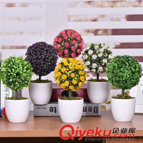 盆栽專區(qū) 廠家現(xiàn)貨供應球形gd仿真花卉盆景居家百搭創(chuàng)意擺件迷你假花盆栽原始圖片2