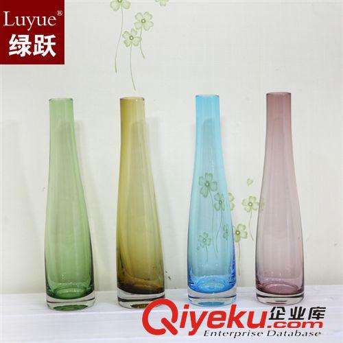 花瓶花器 精美玻璃小花插/個性家居時尚家飾品/簡約/異型透明花瓶 四色可選