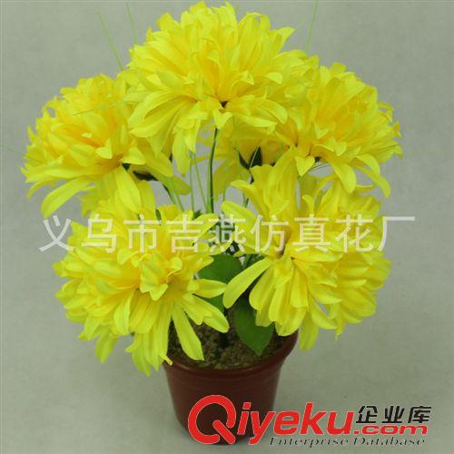 清明花現(xiàn)貨區(qū) 7頭龍爪菊 清明節(jié)祭奠陵園掃墓便宜墓地仿真花束絹花假花廠家批發(fā)