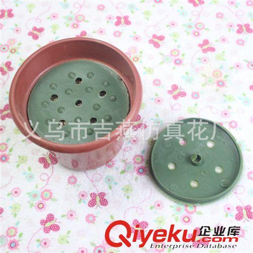用途分類 12cm創(chuàng)意加蓋便宜花盆 廠家直銷塑料花器 紅色清明花盆混批直銷原始圖片3