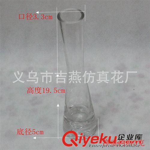 花盆 花盆 包裝 加厚咖啡廳單枝玫瑰透明花瓶 富貴竹玻璃花瓶 居家裝飾花器tj原始圖片2