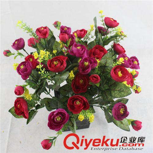套裝 成品 迷你茶花盆景 仿真花批發(fā)套裝廠家直銷(xiāo) 2013新款茶玫講臺(tái)花藝tj原始圖片2