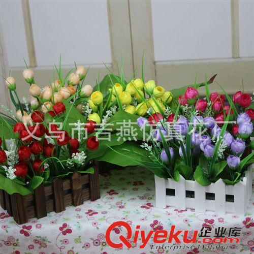 套裝 成品 16cm柵欄茶包套裝 吉燕仿真花廠絹花成品混批 居家陽臺擺放花藝原始圖片3