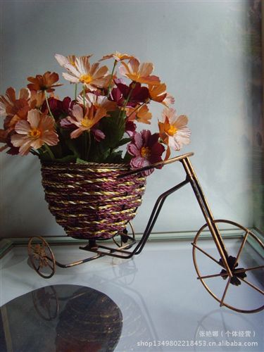 仿真花，插花系列 藝術(shù)插花  高檔瓶花   個性插畫  工藝禮品  家居擺設(shè)仿真花原始圖片3
