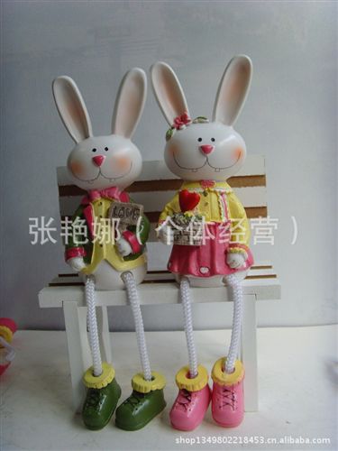 田園風(fēng)格工藝品 田園風(fēng)格家居飾品 吊腳娃娃擺件 樹(shù)脂情侶娃娃 歐式田園原始圖片2