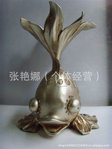 田園風格工藝品 魚裝飾品 gd居家擺設品  工藝禮品  魚擺件 裝飾品 魚工藝品原始圖片2